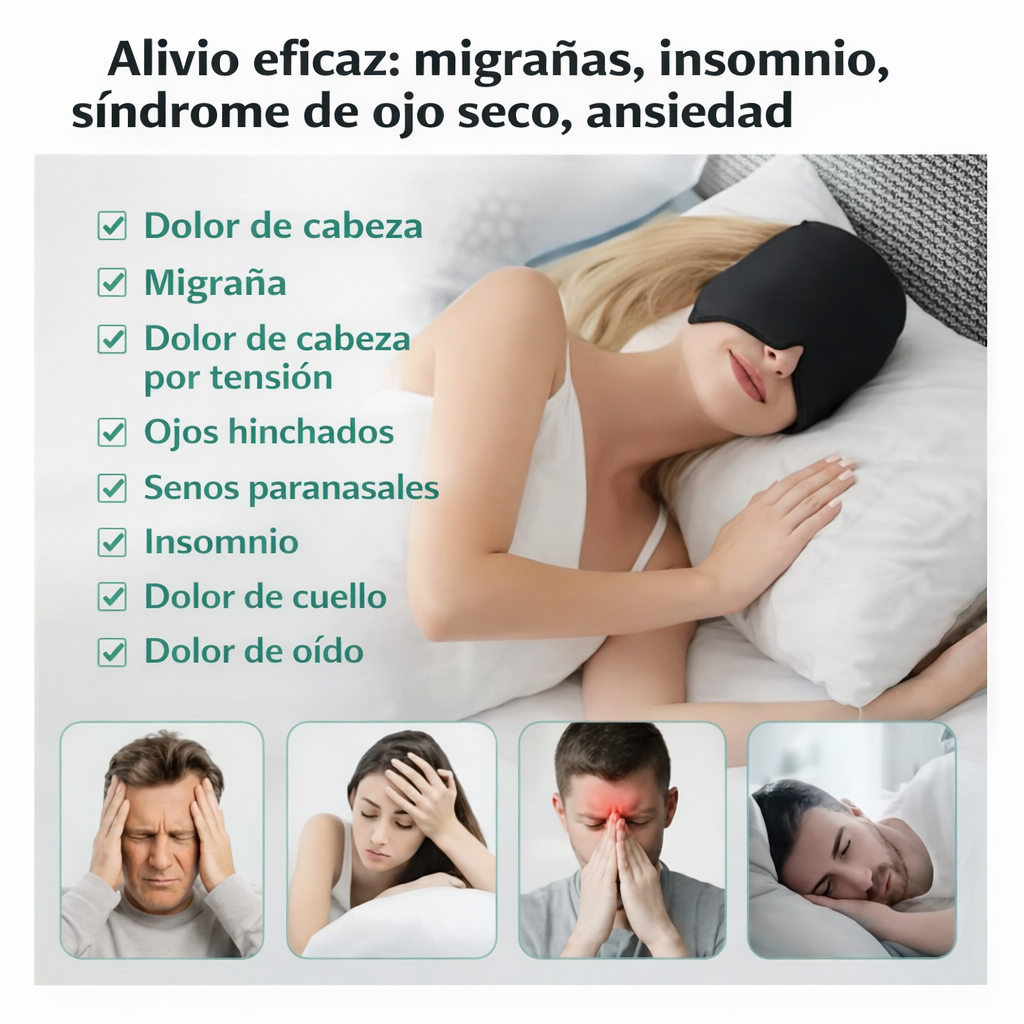 Gorro Terapéutico para Migraña – Alivio Frío y Calor