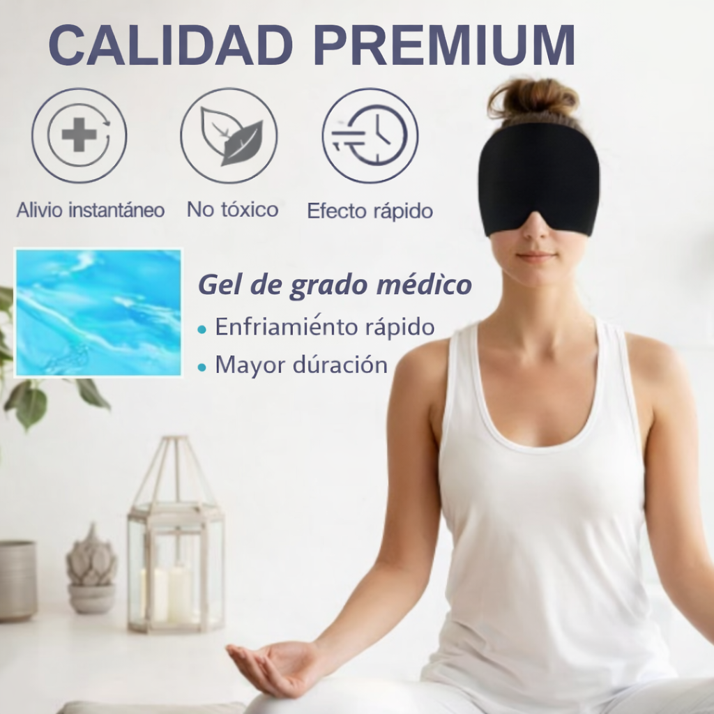 Gorro Terapéutico para Migraña – Alivio Frío y Calor
